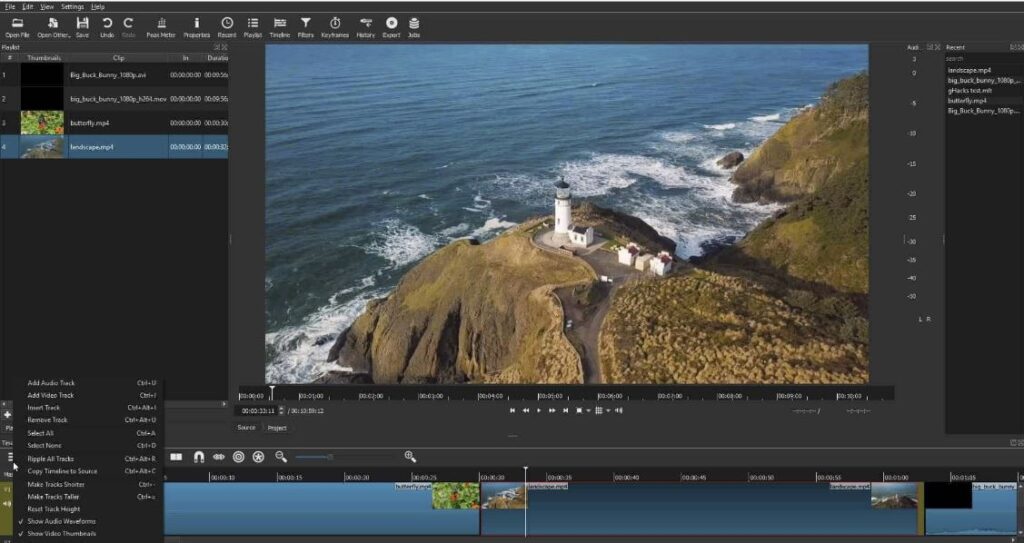 Shotcut (untuk Windows, Mac, dan Linux) Aplikasi Edit Video Ringan dan Gratis